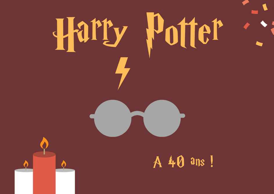 carton d'invitation anniversaire Harry Potter